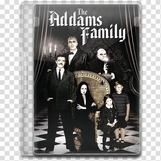 TV Show Icon Mega , The Addams Family, The Adams Family disc case transparent background PNG clipart