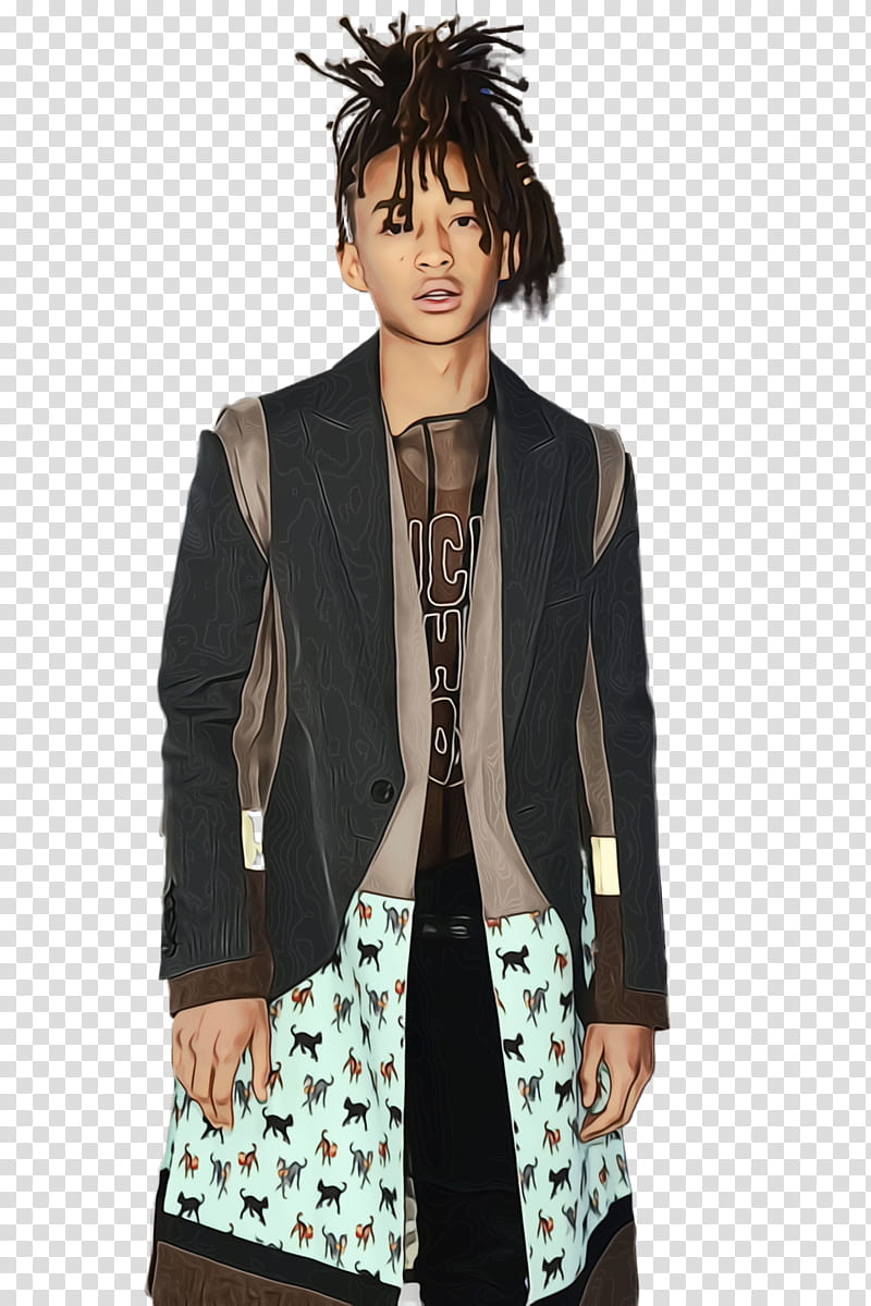 Watercolor, Paint, Wet Ink, Blazer, Fashion, Jaden Smith, Television, Music transparent background PNG clipart