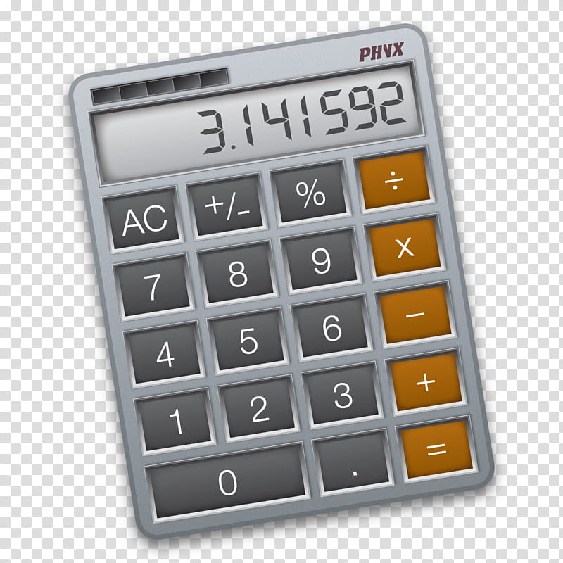Dark Icons Part II , Calculator, gray PHVX calculator reading at . transparent background PNG clipart