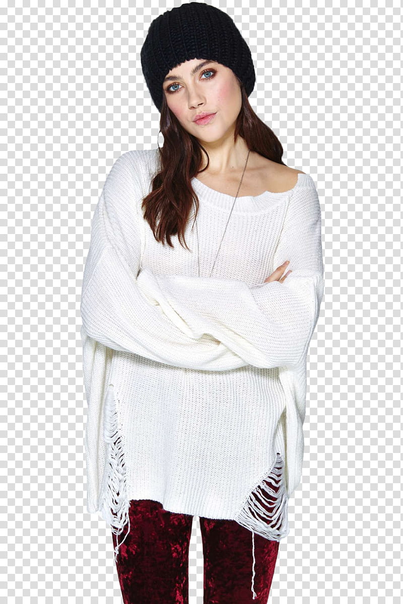 Anna Christine Speckhart , woman standing wearing white sweatshirt transparent background PNG clipart