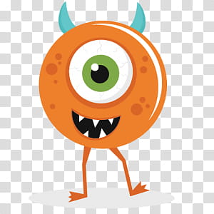 Halloween s, orange monster illustraton transparent background PNG clipart