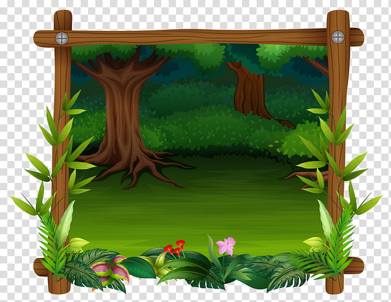 frame, Green, Frame, Jungle, Grass, Plant, Landscape, Vascular Plant transparent background PNG clipart