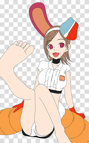 Tsukishiro Miina, female anime character digital wallpaper transparent background PNG clipart thumbnail