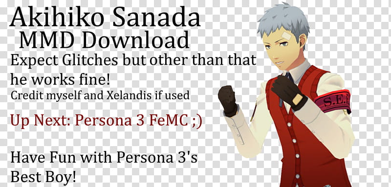 MMD Akihiko Sanada ! (Update!) transparent background PNG clipart