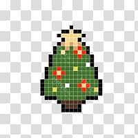 Minecraft Christmas tree transparent background PNG clipart