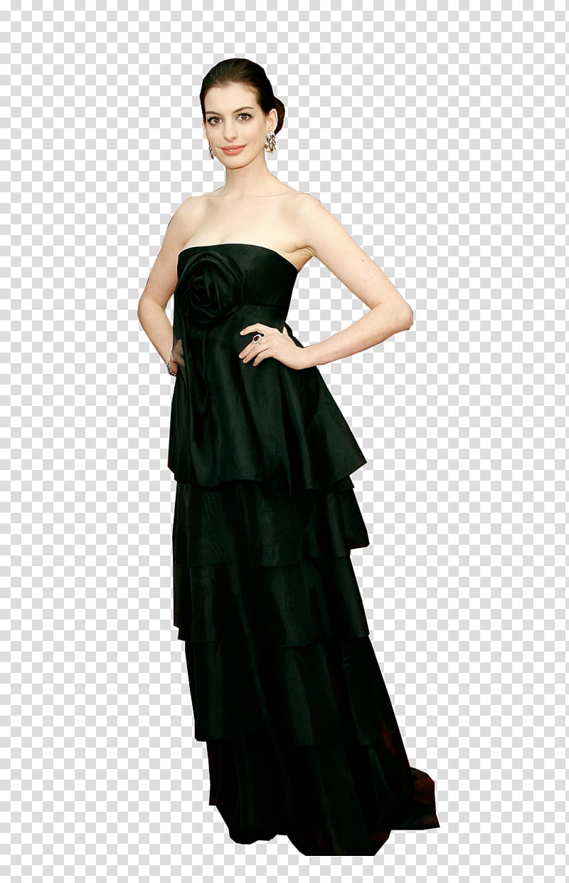 Anne Hathaway Red Carpet transparent background PNG clipart