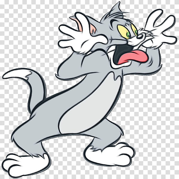 Tom And Jerry, Watercolor, Paint, Wet Ink, Tom Cat, Jerry Mouse, Cartoon, Animated Series transparent background PNG clipart