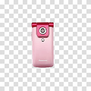 Objects, pink Panasonic flip phone transparent background PNG clipart