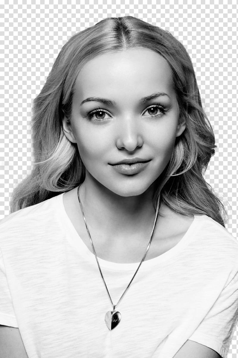 Dove Cameron, smiling woman wearing white t-shirt transparent background PNG clipart
