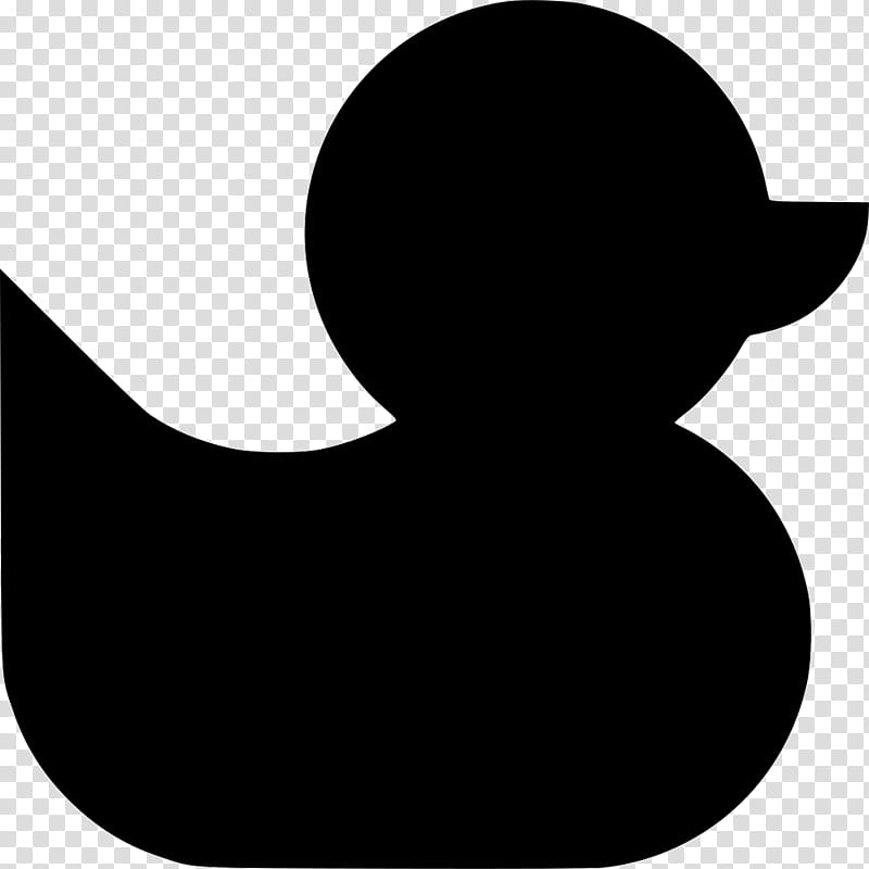 Duck, Rubber Duck, Rubber Duck Debugging, Natural Rubber, Logo, Silhouette, Black, Black And White transparent background PNG clipart
