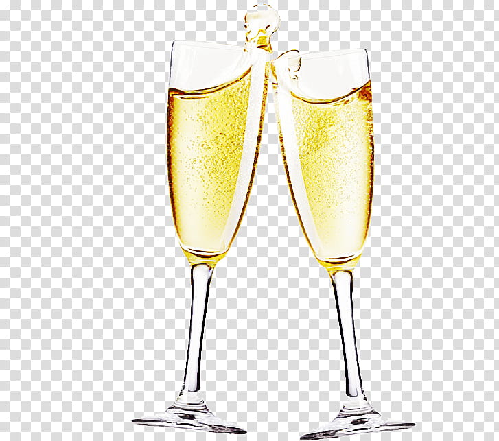 Wine glass, Champagne Stemware, Champagne Cocktail, Drink, Alcoholic Beverage, Drinkware, French 75, Yellow transparent background PNG clipart