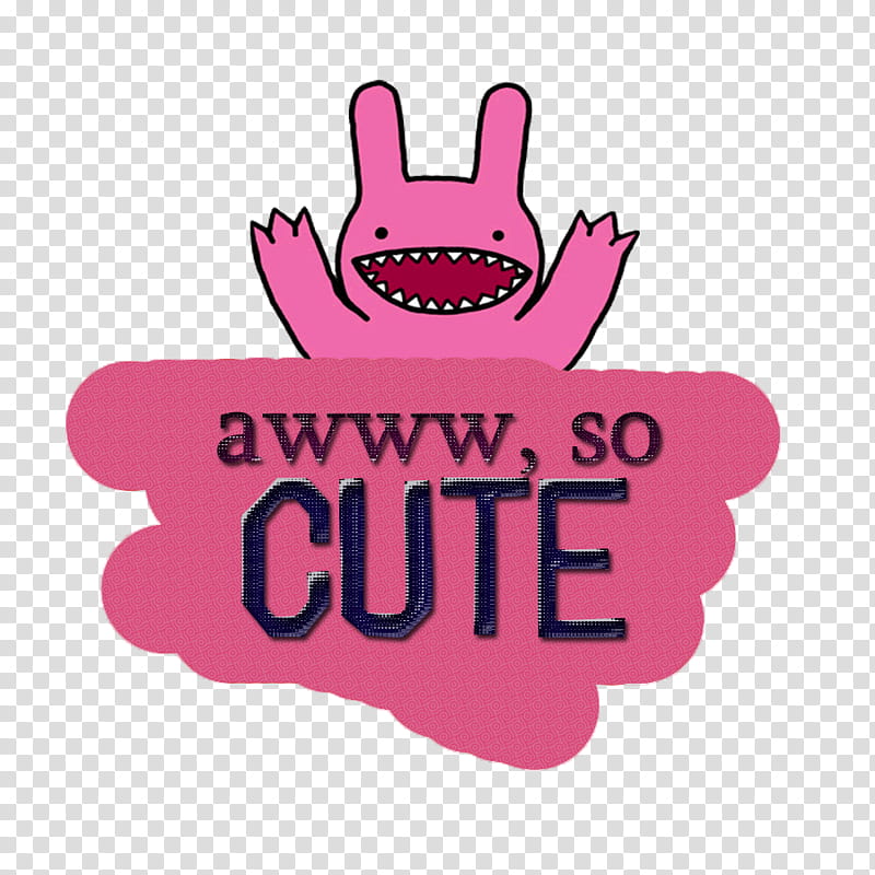 , Awww, So Cute text overlay transparent background PNG clipart