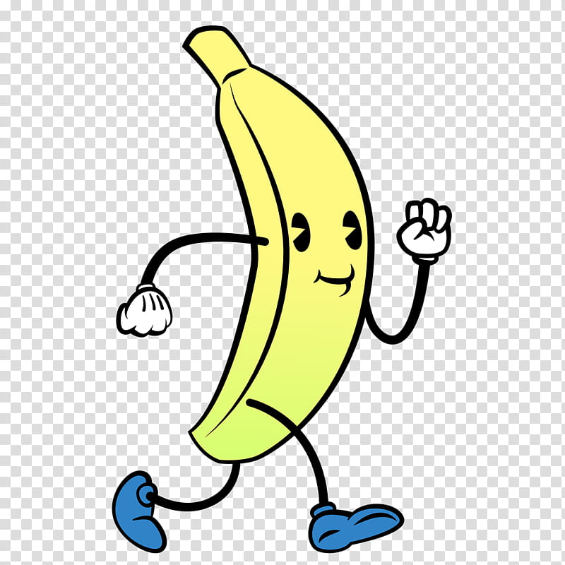 Drawing Of Family, Fruit, Cartoon, Plantain, Tropical Fruit, Banana Family, Yellow, Line transparent background PNG clipart