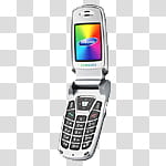 Mobile phones icons , , gray flip phone illustration transparent background PNG clipart