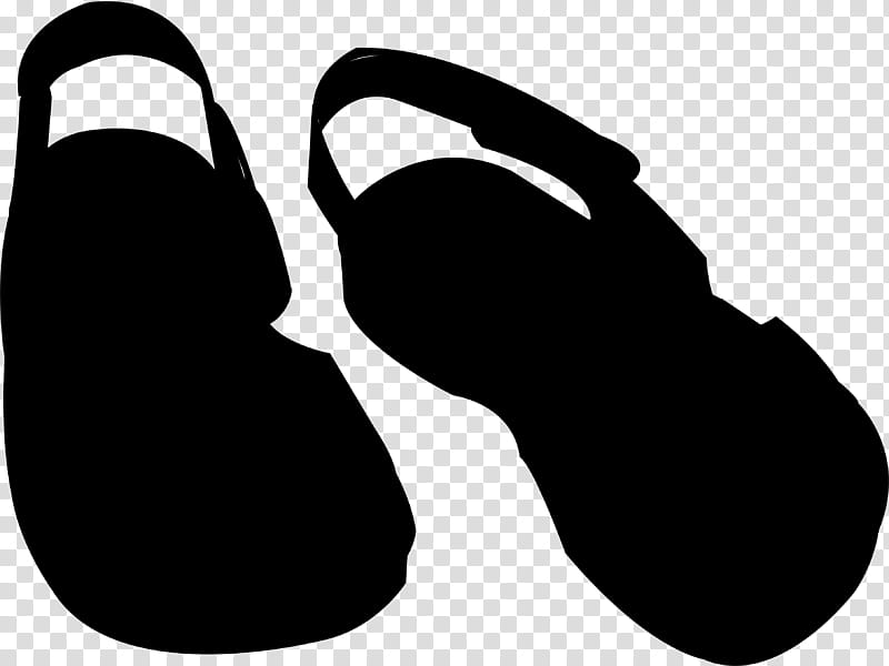 Shoe Footwear, Flipflops, Silhouette, Black M, Slipper transparent background PNG clipart