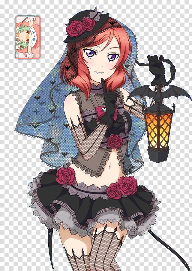 #&#; Nishikino Maki (Love Live! Card) SR, Render, female character holding lantern illustration transparent background PNG clipart
