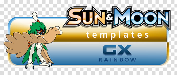 Pokemon Sm Templates Gx Rb Sun Moon Transparent