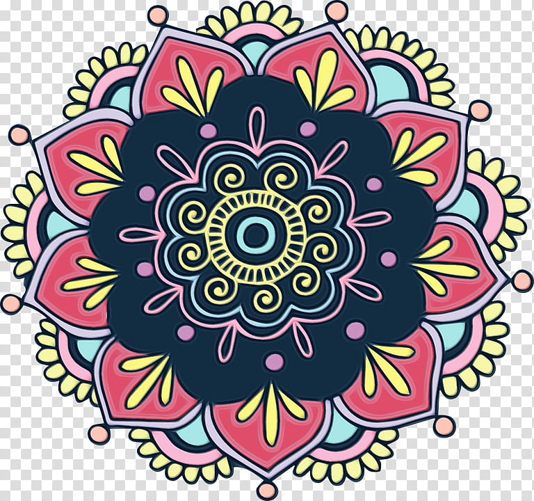 Floral Ornament, Tshirt, Rangoli, Mandala, Floral Design, Visual Arts, Circle, Kaleidoscope transparent background PNG clipart