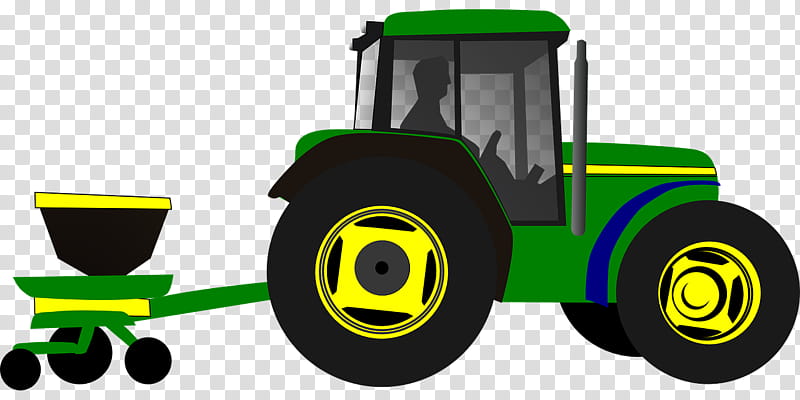 John Deere Vehicle, Tractor, Agriculture, Farm, Assured Food Standards, Heavy Machinery, Combine Harvester, Yellow transparent background PNG clipart