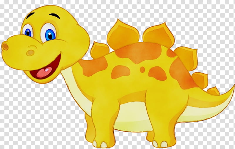 yellow cartoon animal figure puppy toy, Watercolor, Paint, Wet Ink transparent background PNG clipart