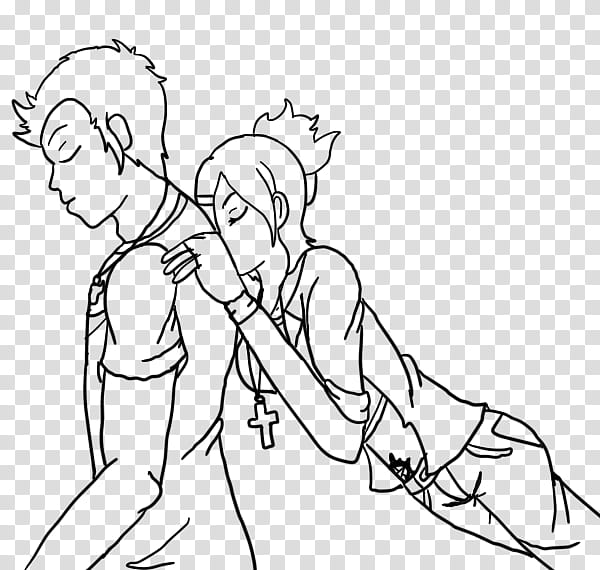 Sketch: Tabi and Dean transparent background PNG clipart