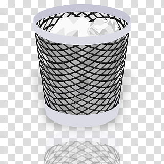 Trash iOS Icon Flat Colors, trash_mirror, black and grey mesh trash can illustration transparent background PNG clipart