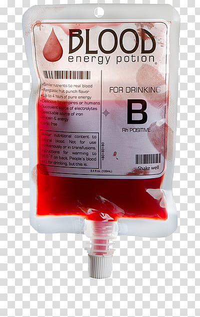 Medical Treatment, Blood Energy Potion for drinking B Positive transparent background PNG clipart