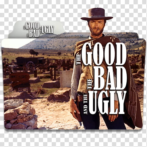 The Man With No Name Trilogy Folder Icon , the good the bad and the ugly, The Good, The Bad, and The Ugly transparent background PNG clipart