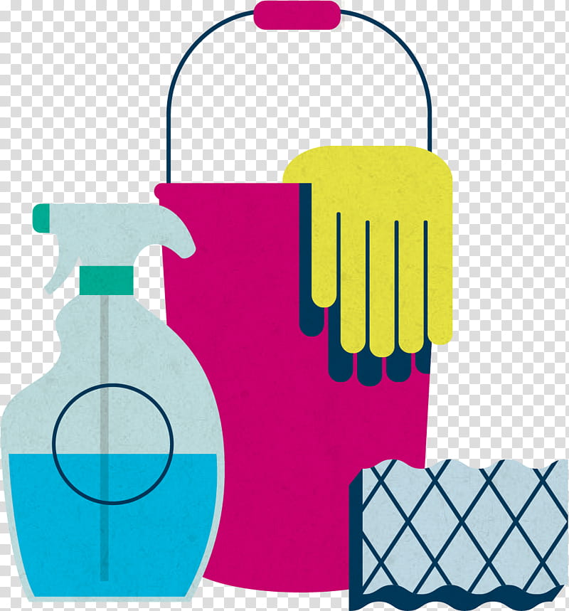 Baby Bottle, Cleaning, Maid Service, Cleaner, Exterior Cleaning, Janitor, Plastic Bottle, Turquoise transparent background PNG clipart