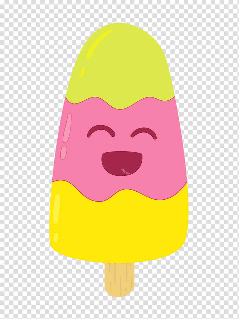 Frozen Food, Smiley, Yellow, Nose, Text Messaging, Ice Pop, Cartoon, Ice Cream Bar transparent background PNG clipart