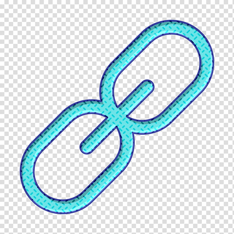 Link icon Essential Compilation icon, Turquoise, Aqua, Line, Symbol transparent background PNG clipart