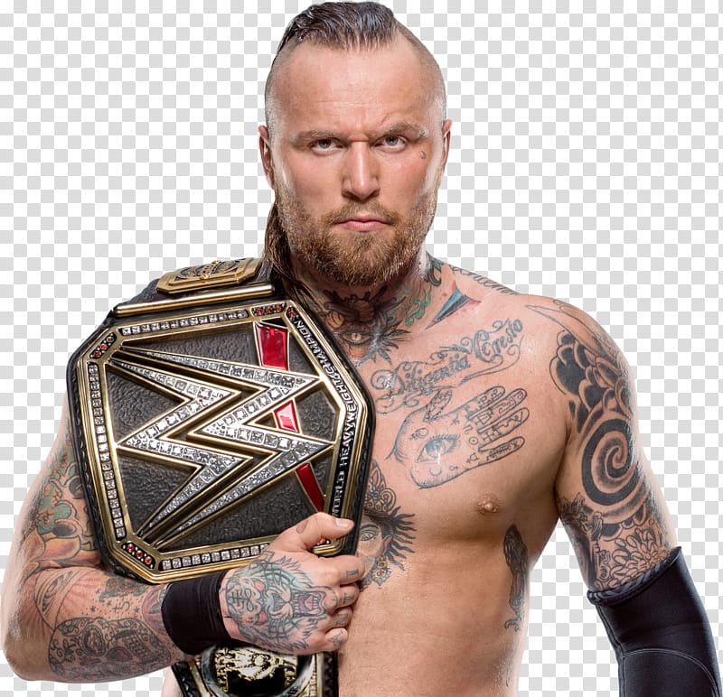 Aleister Black WWE Champion  transparent background PNG clipart