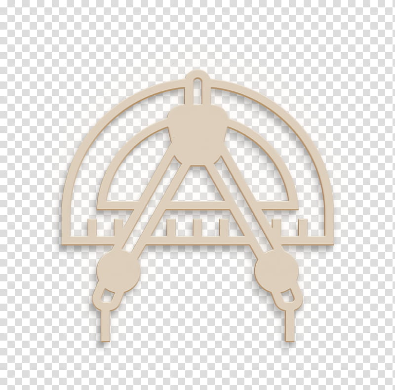 Compass icon Architecture icon, Logo, Metal transparent background PNG clipart