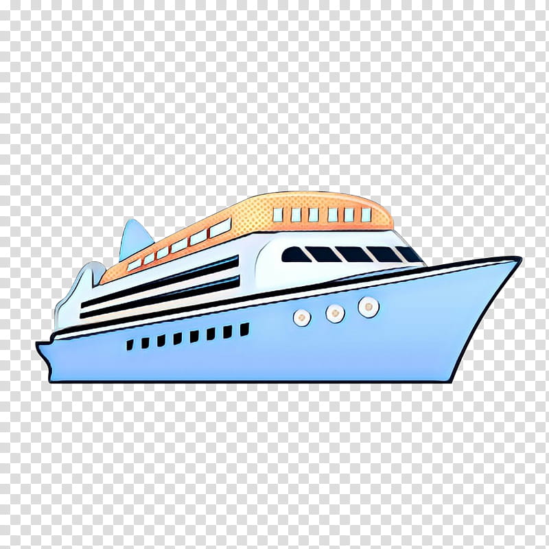 Vintage, Pop Art, Retro, Superyacht, Ship, Naval Architecture, Cruise Ship, Ocean Liner transparent background PNG clipart