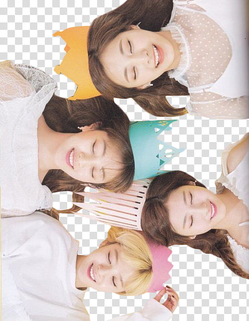 TWICE , four women closing eyes transparent background PNG clipart