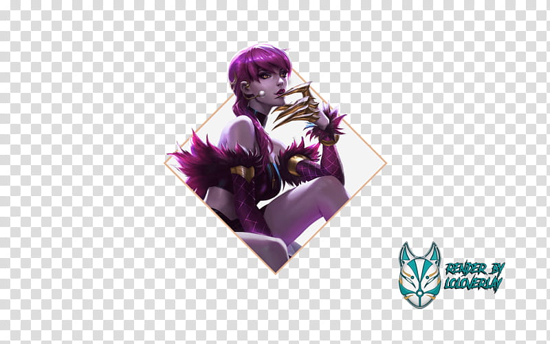 K DA Evelynn Render transparent background PNG clipart