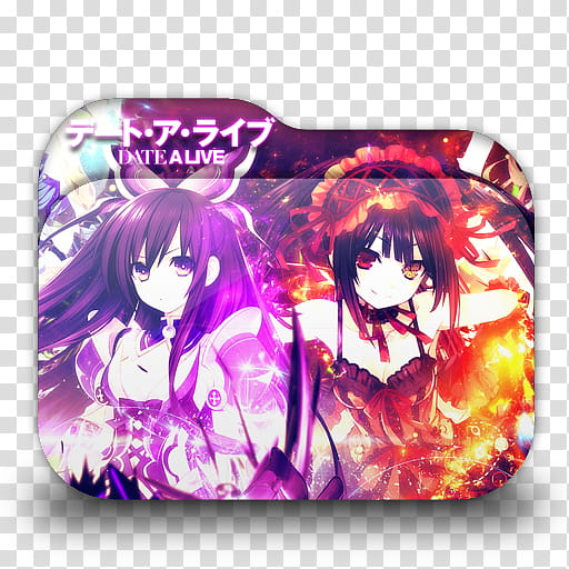 Date a Live Anime Folder Icon, Date Alive transparent background PNG clipart