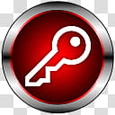 PrimaryCons Red, red key button icon transparent background PNG clipart