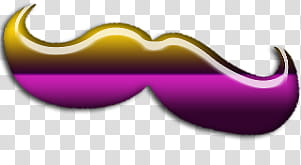 pink and black mustache sticker transparent background PNG clipart