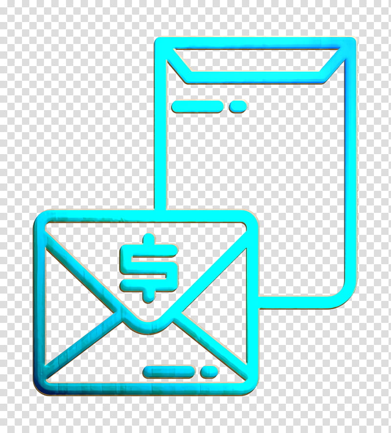 Money Funding icon Files and folders icon Invoice icon, Turquoise, Aqua, Line transparent background PNG clipart