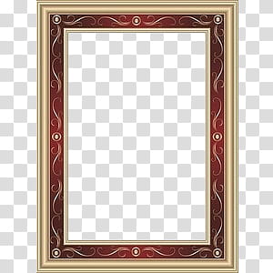 frames s, brown and red wooden frame transparent background PNG clipart
