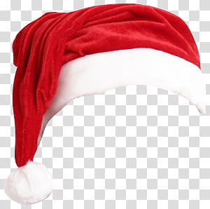 Santa Hats, red and white Christmas Hat transparent background PNG clipart