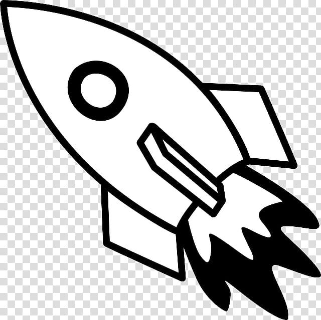 Cartoon Rocket, Spacecraft, Rocket Launch, Water Rocket, Drawing, Black And White
, Line Art, Technology transparent background PNG clipart