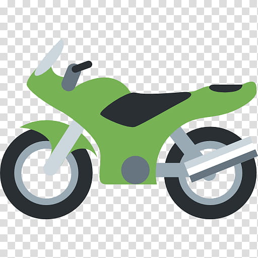 Emoji Sticker, Motorcycle, Emoticon, Emoji Flag Sequence, Mobile Phones, Vehicle, Green, Bicycle transparent background PNG clipart