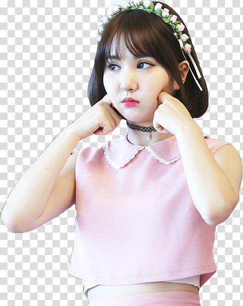 Free Download Eunha Gfriend Fansign Woman Wearing Pink Crop Top Transparent Background Png Clipart Hiclipart - pink heart music note crop top roblox crop top t shirt transparent png 420x420 free download on nicepng