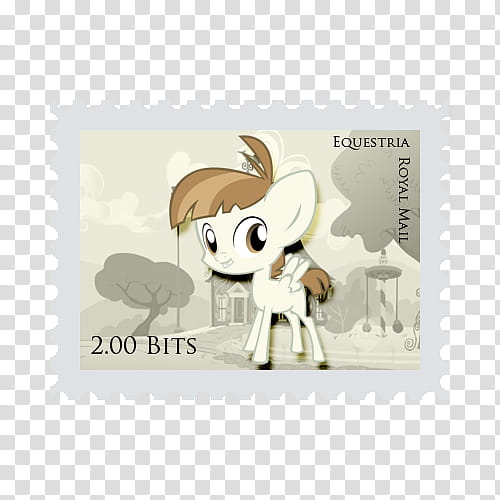 Pony Stamps , . Bits Equestria Royal Mail postage stamp transparent background PNG clipart
