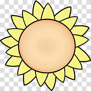 Sunflower Drawing, Pop Art, Retro, Vintage, Coloring Book, Line Art, Yellow, Leaf transparent background PNG clipart thumbnail