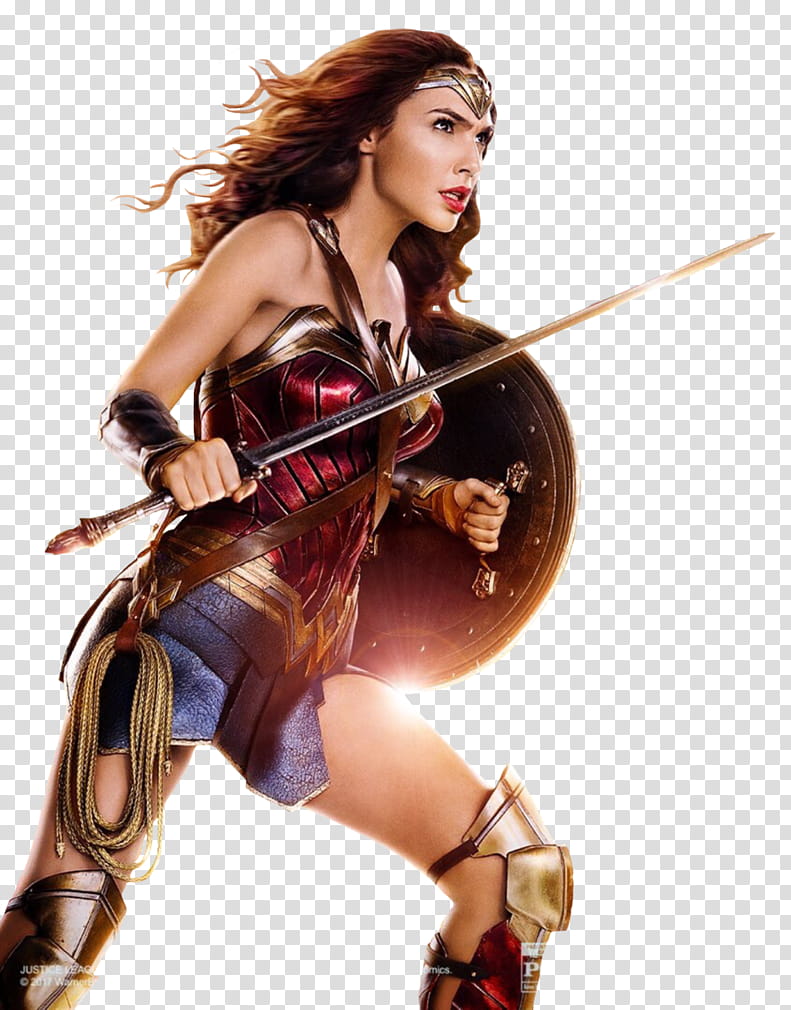 Wonder Woman Attack Stance transparent background PNG clipart
