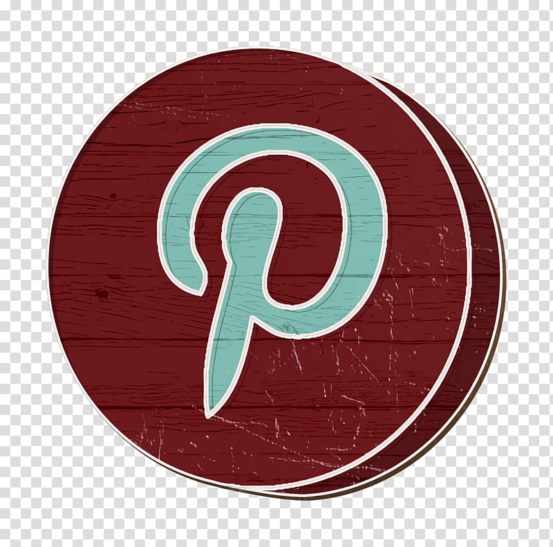 logo icon marketing icon media icon, Pinterest Icon, Social Icon, Social Media Icon, Socialmedia Icon, Maroon, Number, Circle, Symbol, Plate transparent background PNG clipart