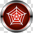 PrimaryCons Red, white spider logo transparent background PNG clipart